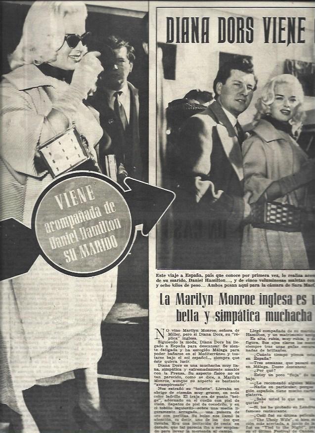 LAMINA 32923: Diana Dors y Daniel Hamilton