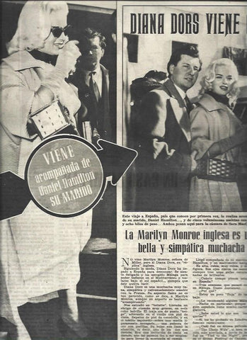 LAMINA 32923: Diana Dors y Daniel Hamilton