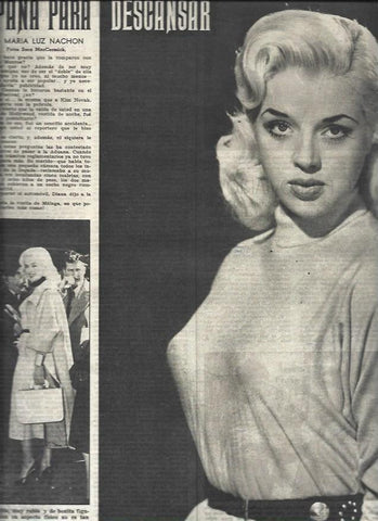LAMINA 32924: Diana Dors en España