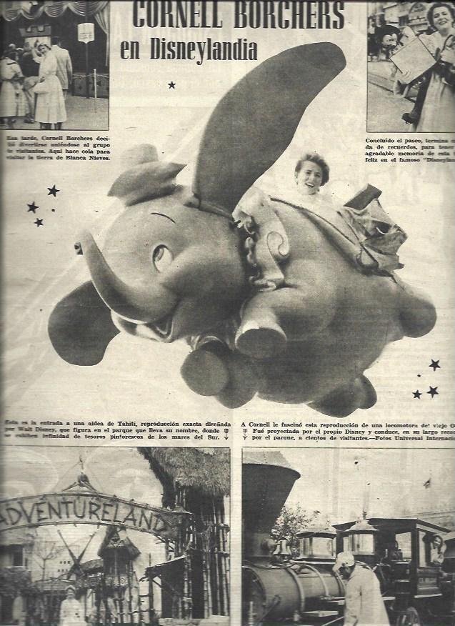 LAMINA 32926: Cornell Borchers en Disneylandia