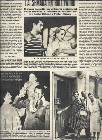 LAMINA 32928: Tony Curtis con su familia