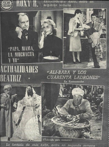 LAMINA 32939: Anuncio de Ali Baba y los cuarenta ladrones