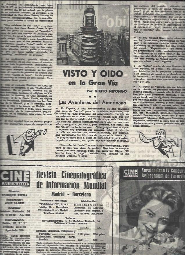 LAMINA 32934: Las aventuras del americano, por Nikito Nipongo