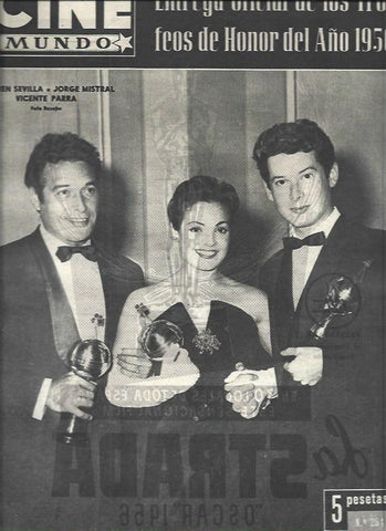 LAMINA 33028: Carmen Sevilla, Jorge Mistral y Vicente Parra en portada