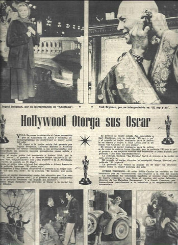 LAMINA 33030: Ingrid Bergman y Yul Brynner