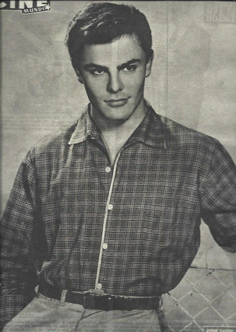 LAMINA 33130: John Saxon en contraportada