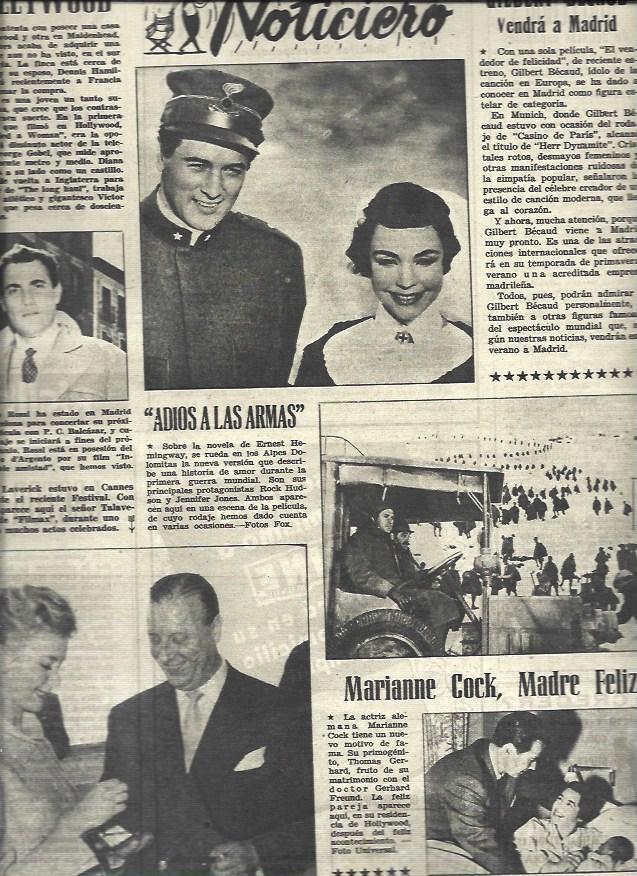 LAMINA 33129: Rock Hudson en Adios a las Armas