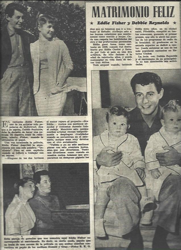 LAMINA 33125: Eddie Fisher y Debbie Reynolds