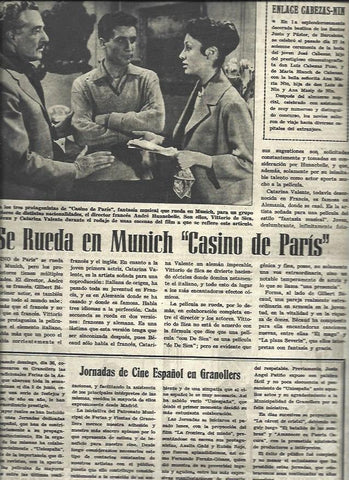 LAMINA 33124: Rodaje de Casino de Paris