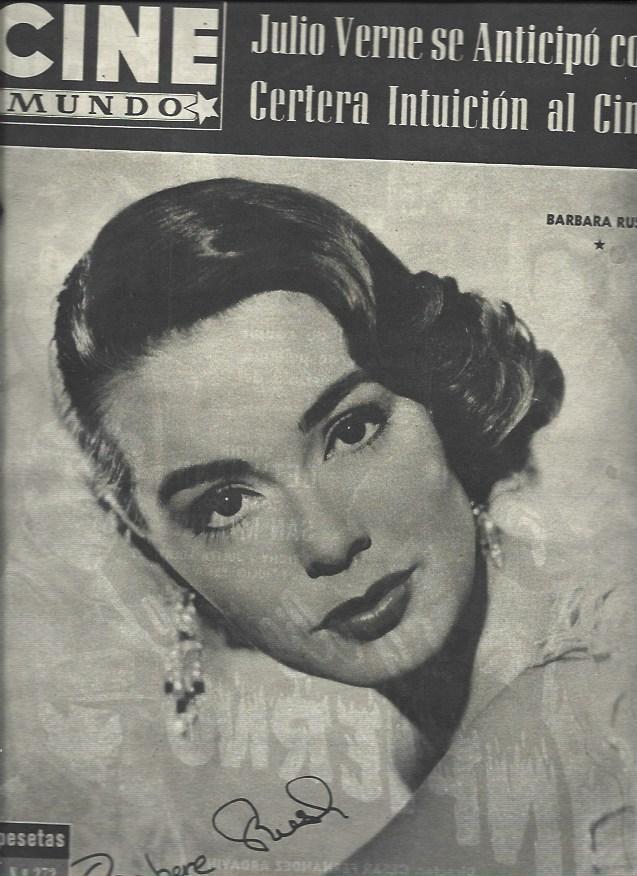 LAMINA 33120: Portada con Barbara Rush