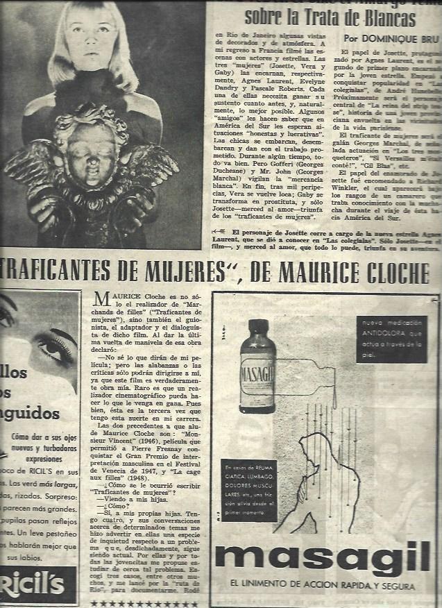 LAMINA 33102: Agnes Laurent y publicidad de Mesagil y Ricil's