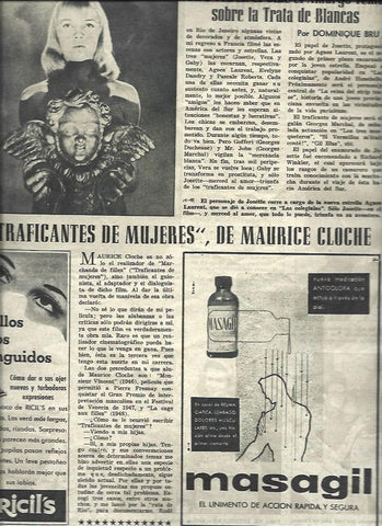LAMINA 33102: Agnes Laurent y publicidad de Mesagil y Ricil's