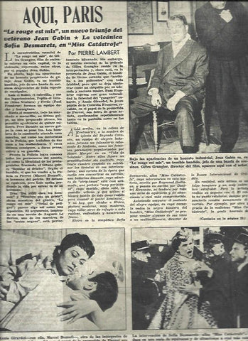 LAMINA 33103: Jean Gabin y Annie Girardot