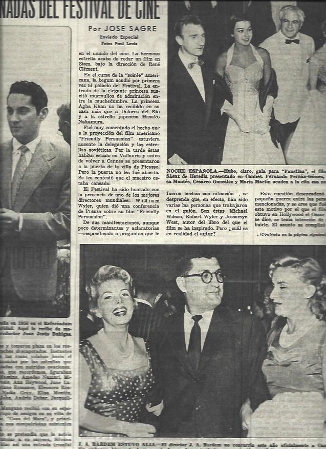 LAMINA 33111: Gala para Faustina y J. A. Bardem con Maria Martin