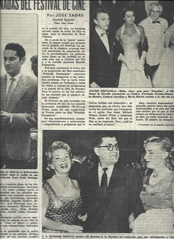 LAMINA 33111: Gala para Faustina y J. A. Bardem con Maria Martin