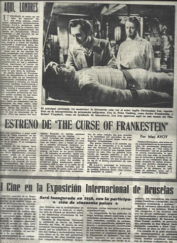 LAMINA 33112: Escena de The Curse of Frankestein