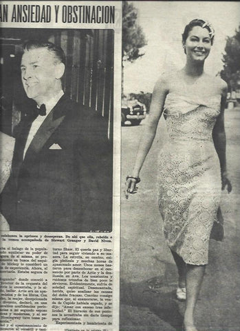 LAMINA 33114: David Niven y Ava Gardner