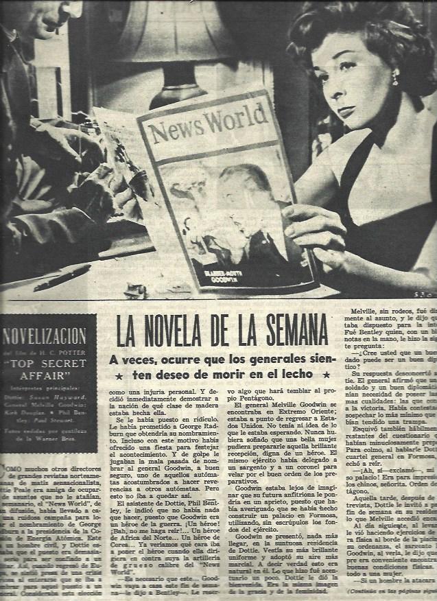 LAMINA 33157: Susan Hayward en Top Secret Affair