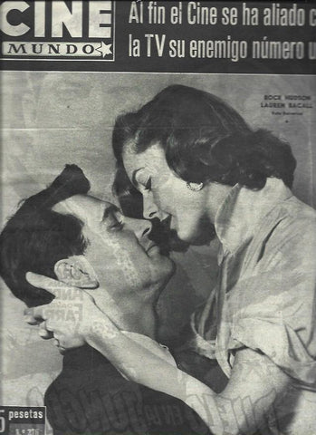 LAMINA 33161: Rock Hudson y Lauren Bacall en portada