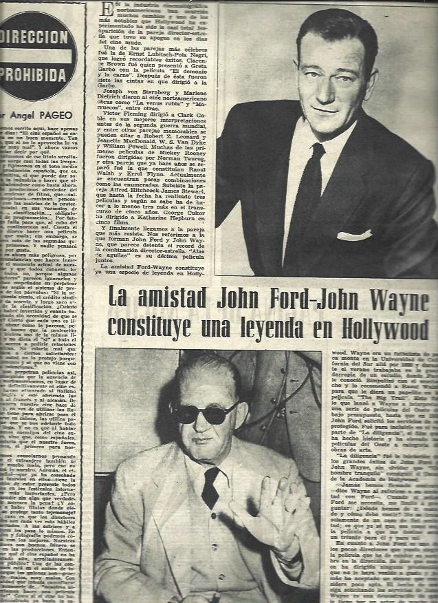 LAMINA 33164: John Wayne y John Ford