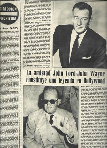 LAMINA 33164: John Wayne y John Ford