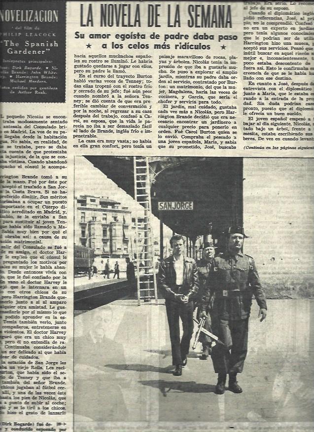 LAMINA 33168: Dirk Bogarde en The Spanish Gardener