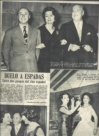 LAMINA 33153: Fiesta con Sara Montiel y Carmen Sevilla en Madrid