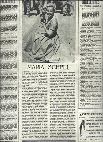 LAMINA 33139: Maria Schell