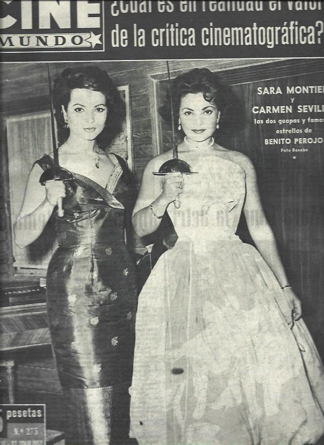 LAMINA 33152: Sara Montiel y Carmen Sevilla en portada