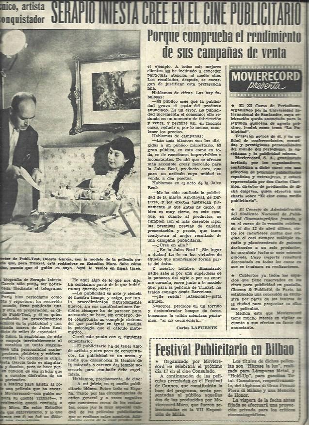 LAMINA 33146: Iniesta Garcia en rodaje de anuncio publicitario