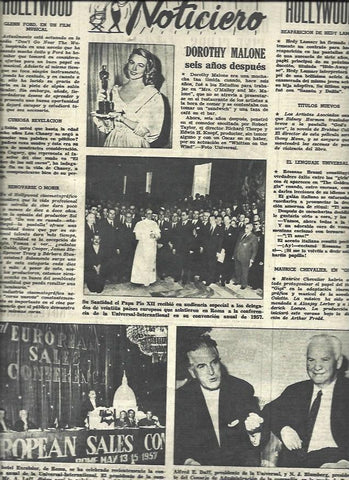 LAMINA 33150: Dorothy Malone y Pio XII 