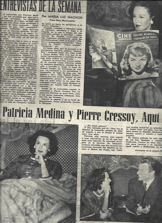 LAMINA 33057: Patricia Medina y Pierre Cressoy