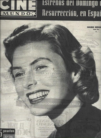 LAMINA 33052: Ingrid Bergman en portada