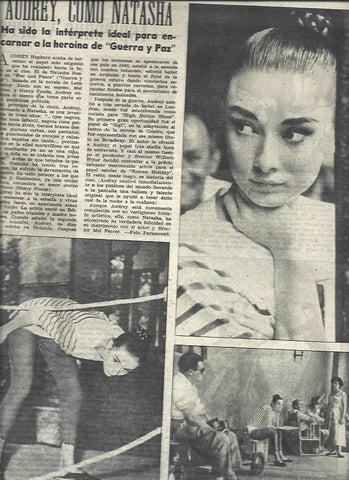 LAMINA 33045: Audrey Hepburn como Natasha