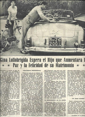 LAMINA 33035: Gina Lollobrigida espera un hijo