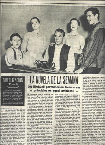 LAMINA 33036: La novela de la semana. Friendly Persuasion