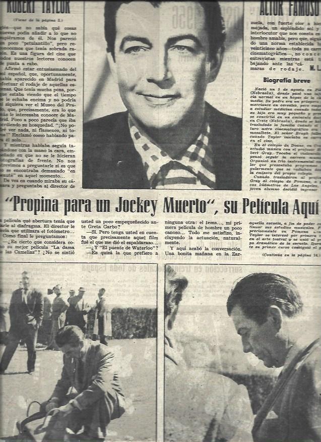 LAMINA 33042: Robert Taylor en Madrid