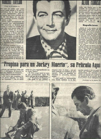 LAMINA 33042: Robert Taylor en Madrid