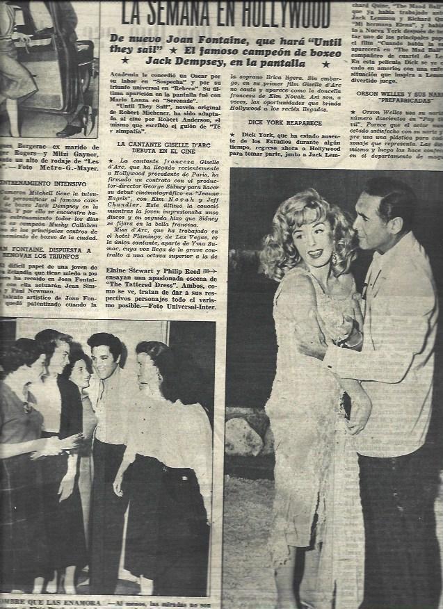 LAMINA 33092: Elvis Presley con sus fans