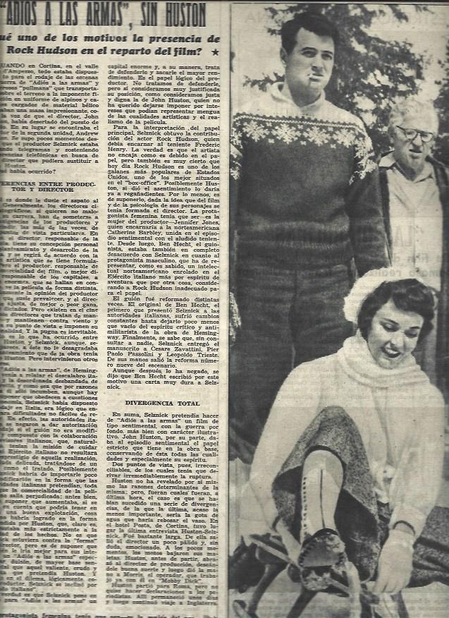 LAMINA 33071: Rock Hudson con Jennifer Jones