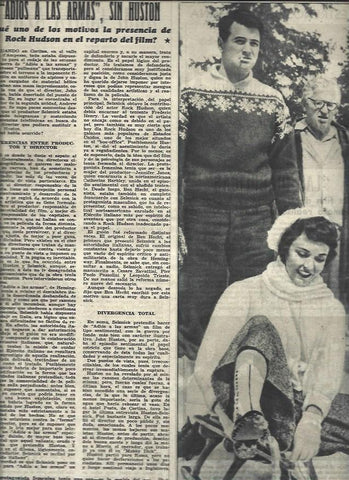 LAMINA 33071: Rock Hudson con Jennifer Jones