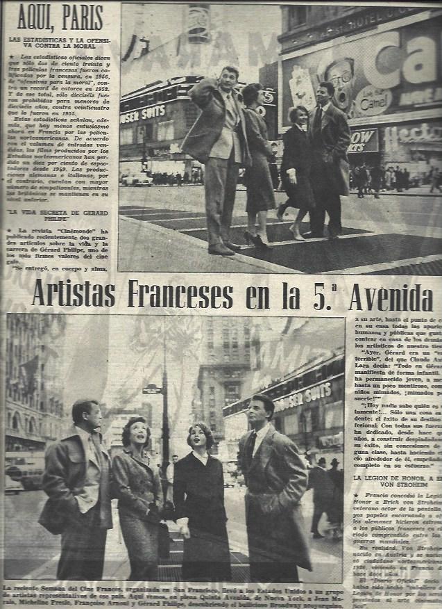 LAMINA 33081: Artistas de Francia en la Quinta Avenida