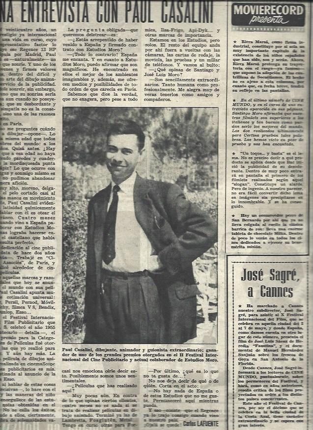 LAMINA 33079: Entrevista a Paul Casalini