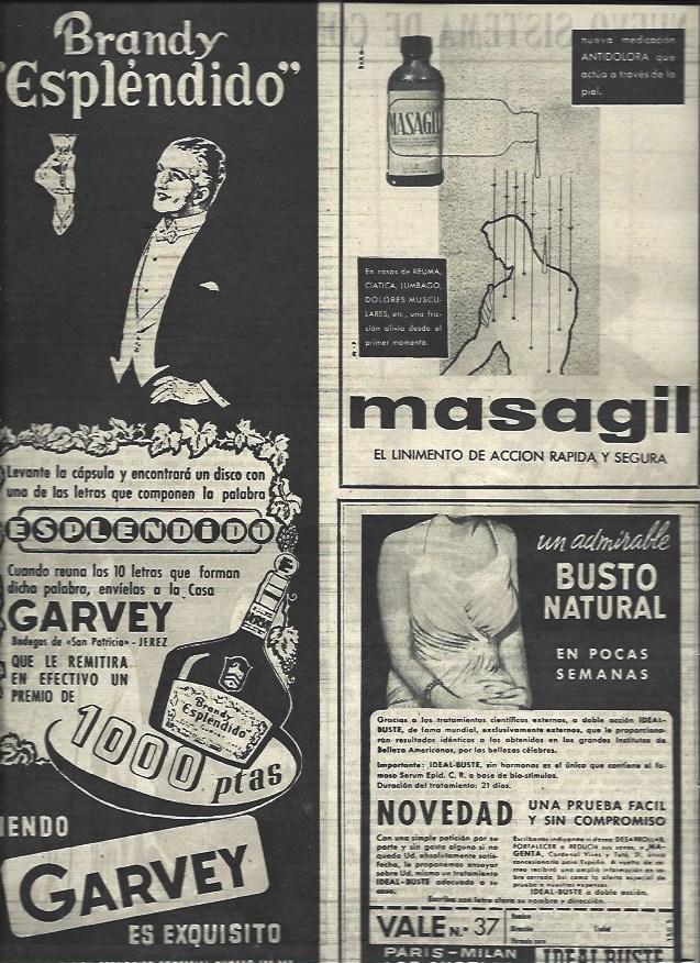 LAMINA 33073: Publicidad de Garvey y Masagil
