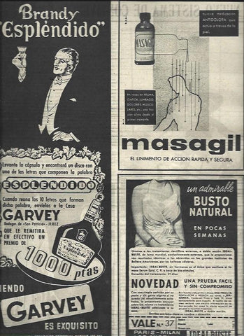 LAMINA 33073: Publicidad de Garvey y Masagil
