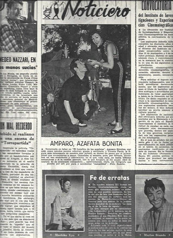 LAMINA 32705: Amparo Rivelles, Machiko Kyo y Marlon Brandon