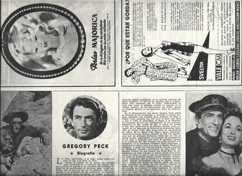 LAMINA 32702: Biografia de Gregory Peck
