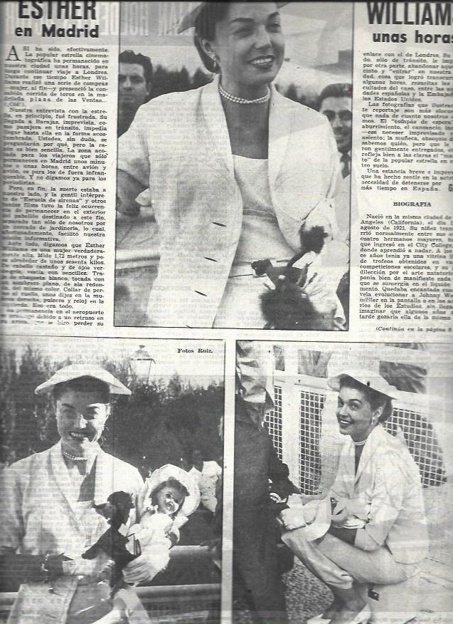 LAMINA 32697: Esther Williams en Madrid