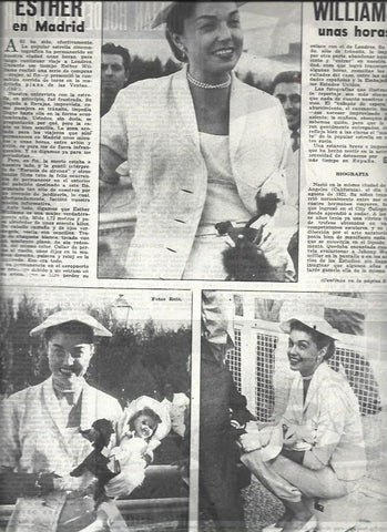 LAMINA 32697: Esther Williams en Madrid