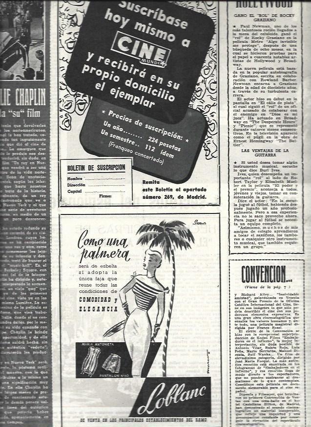 LAMINA 32689: Charlie Chaplin y publicidad de Loblanc